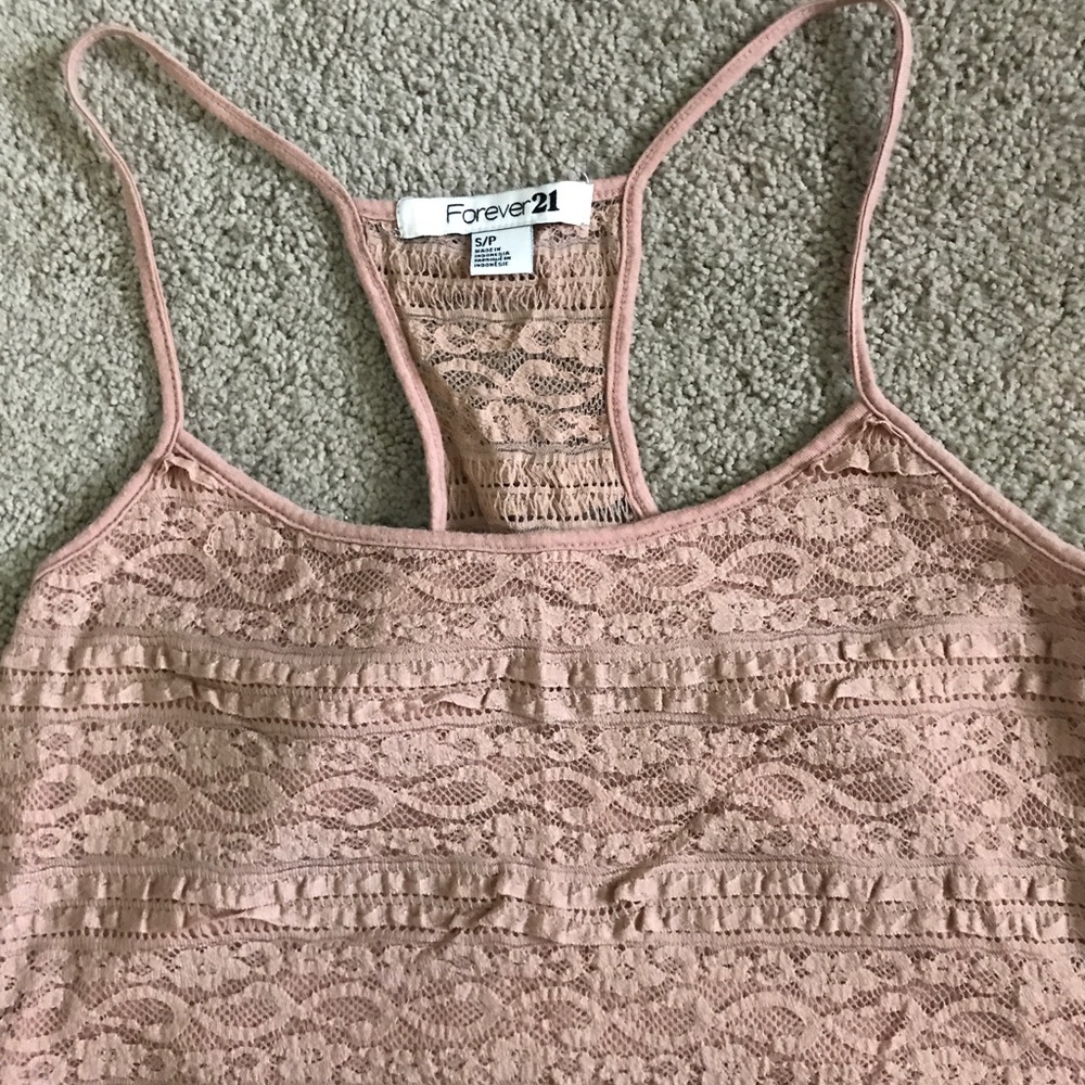 Lace tank top